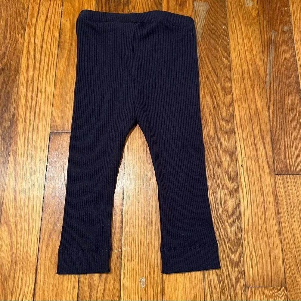 Old Navy Rib-Knit Leggings Navy Blue 12-18M